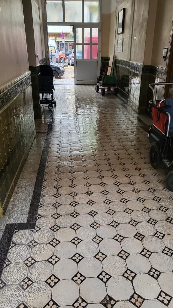 Gepflegter Hauseingang nach der Reinigung
